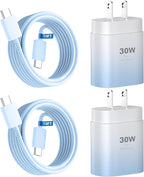Phone 15 Charger, 30W USB C Fast Charger Block & 10FT Long C to C Fast Charging by DiHines
