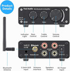 Fosi Audio BT10A Bluetooth 5.0 Stereo Audio Amplifier Receiver 2 Channel Class - Image 3