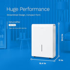 hOmeLabs 50 Pint Wi-Fi Dehumidifier - Image 2