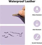 PU Leather Desk Pad Protector Gaming Mouse Pad Non Slip Desk Mat - Image 2