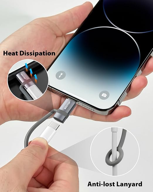 USB C to Lightning Adapter, Type C to Lightning Adapter Support 36W PD Fast - Image 3