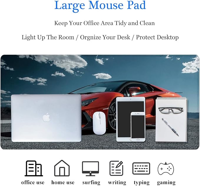 RTGGSEL 31.5x11.8 Inch Non-Slip Long Extended Large Gaming Mouse Pad - Image 7