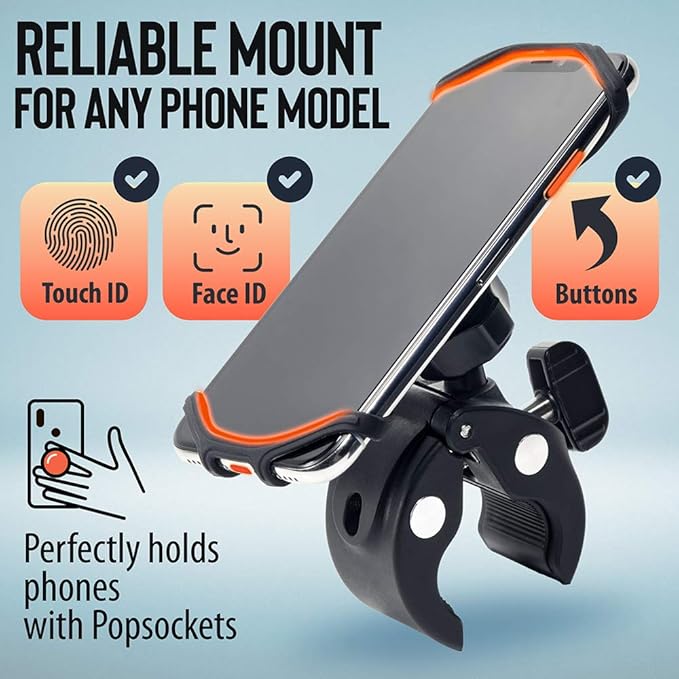 Upgraded 2025 Bicycle & Motorcycle Phone Mount - Image 2