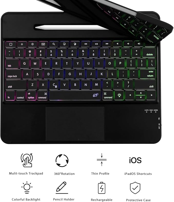 Keyboard Case for iPad Pro 12.9 inch 6th Generation 2022 5th 2021/4th 2020/3rd - Image 6