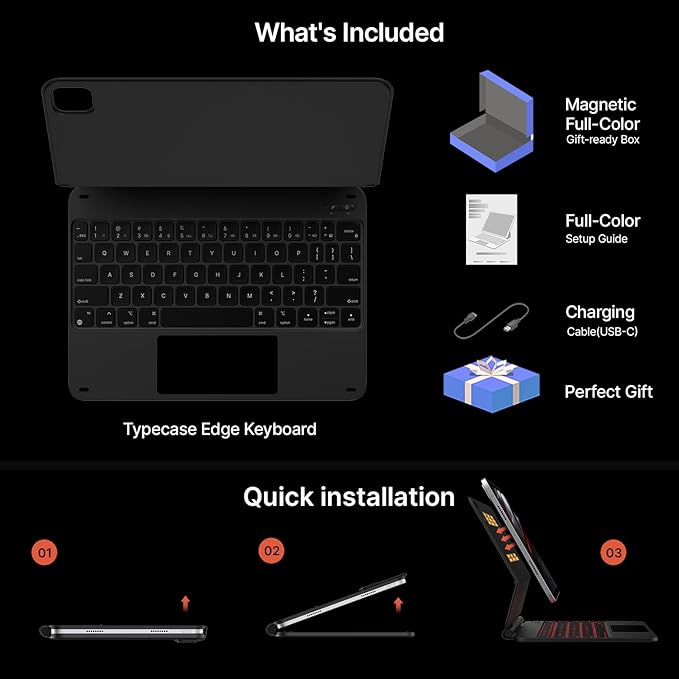 typecase Edge Keyboard Case for iPad Pro 11-inch2024, Magic Keyboard - Image 8