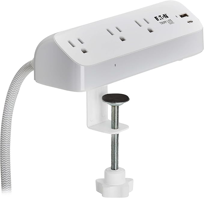 Eaton Tripp Lite Series Desk Clamp Power Strip Surge Protector, USB-A & USB-C - Image 8