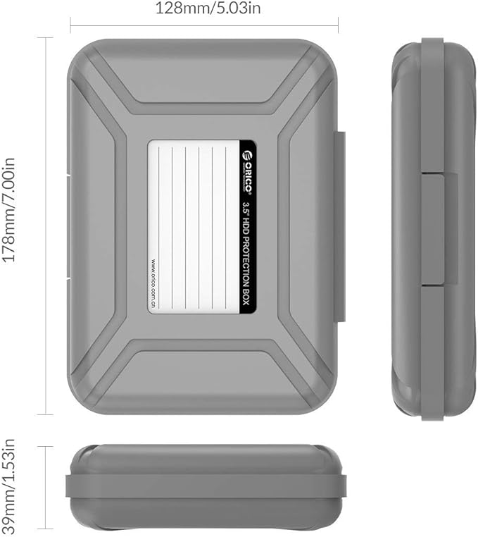 ORICO External Hard Drive Case for 3.5 Inch HDD/SSD 5 Packs Portable Hard Drive - Image 6
