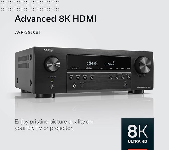Denon AVR-S570BT 5.2 Channel AV Receiver - Image 3