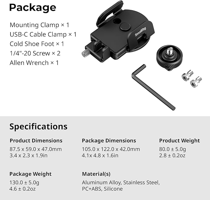 SMALLRIG Universal SSD Holder for MagSafe, - Image 8