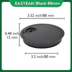 1 Pcs Desk Grommet 3-1/8" / 80 mm, Desk Cord Hole Cover, Cable Grommet Metal - Image 8