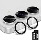 for Samsung Galaxy S25 Camera Lens Protector, Individual Metal Ring Tempered - Image 2