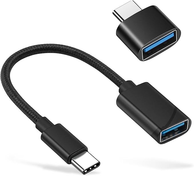BORLTER CLAMP USB C to USB 2.0 Adapter, Type-C OTG Cable USB Type C Male to USB by BORLTERCLAMP
