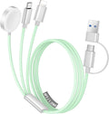 Temdan for Travel Vacation Essentials, 3 in 2 USB C Cable for Apple Watch by Temdan