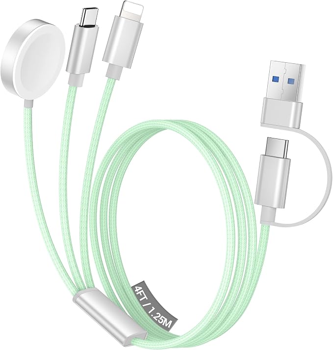 Temdan for Travel Vacation Essentials, 3 in 2 USB C Cable for Apple Watch by Temdan