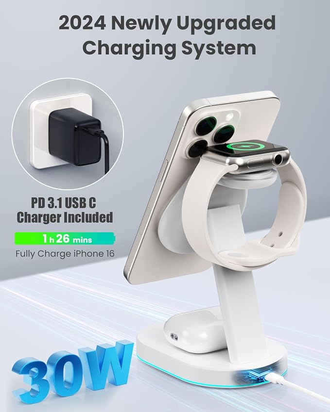 3 in 1 Wireless Charger Charging Station - Image 3