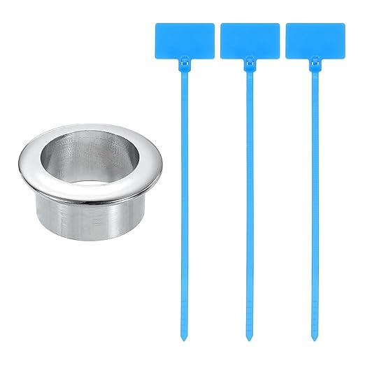 uxcell Desk Grommet, 1-3/16" Zinc Alloy Cable Hole Cover Wire Cord Organizer by uxcell