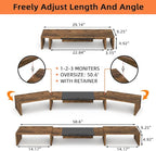WESTREE Triple Dual Monitor Stand Riser, Extra Long Monitor Stand - Image 6