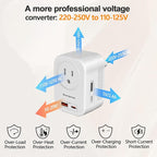 Voltage Converter US to Europe, 220V to 110V Converter - Image 2