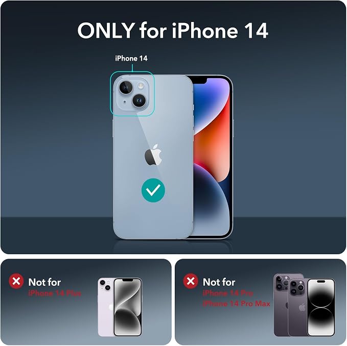ESR for iPhone 14 Screen Protector Set, 3 Tempered-Glass Screen Protectors and - Image 8
