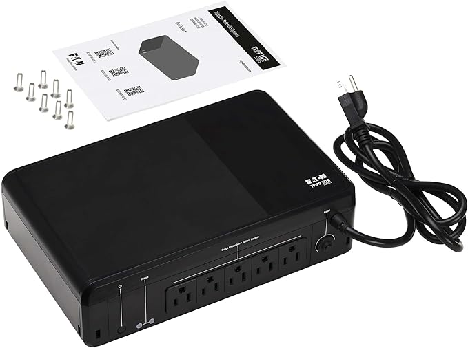 Tripp Lite 850VA UPS Desktop Battery Backup and Surge Protector, 5 Outlets - Image 3