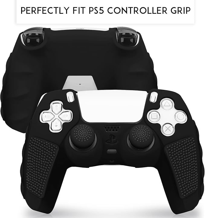 SIKEMAY Anti-Slip PS5 Controller Skin, Soft Thicken Non-Slip Studded Silicone - Image 2