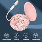 Multi USB C Adapter Kit, Charging Cable Case USB C to Type C/Micro/USB A - Image 2