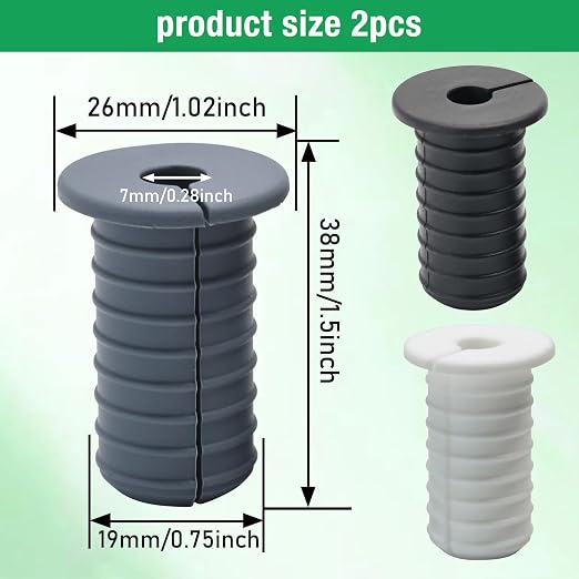 2pc Starlink Cable Grommet 3/4" Silicone Anti-Slip Wall Hole Pass Through Split - Image 7