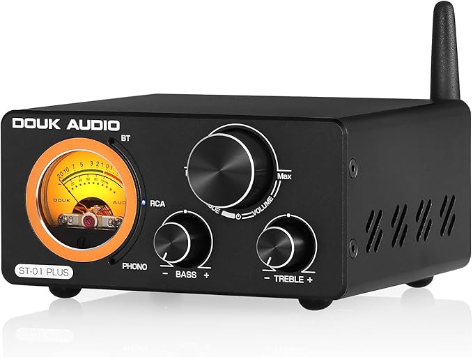 Douk Audio 2 Channel TPA3255 Bluetooth Amplifier 300W x2, Turntable Phono Amp by DoukAudioNobsound