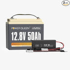 Power Queen 12V 50Ah LiFePO4 Battery by PowerQueen