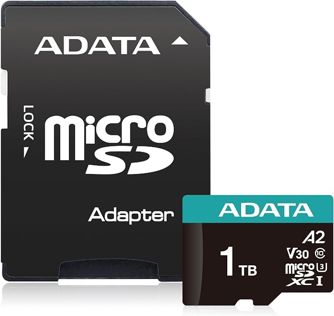 ADATA Premier Pro 1TB MicroSDXC UHS-I U3 V30 Class 10 A2 MircoSD Memory Card - Image 2