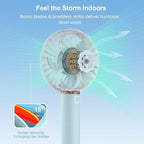 Portable Handheld Fan, USB Personal Fan Rechargeable Battery Operated 10H - Image 4
