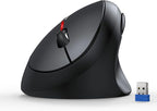 TECKNET Ergonomic Mouse, 4800 DPI Wireless Vertical Mouse, 5 Adjustable DPI by Tecknet