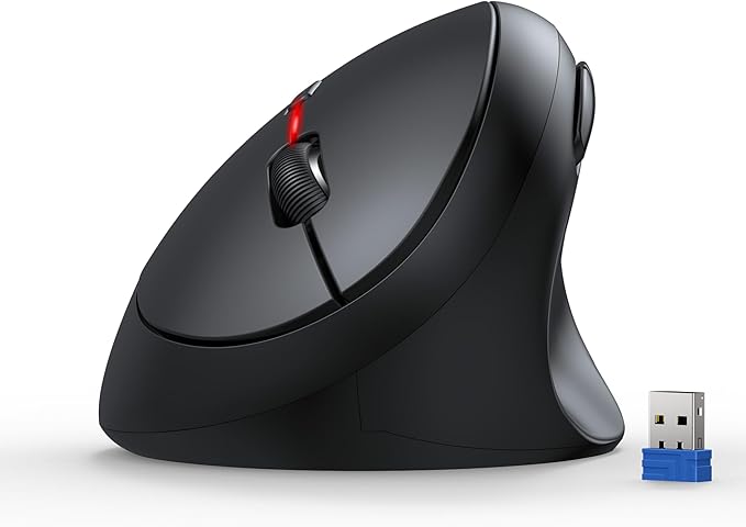 TECKNET Ergonomic Mouse, 4800 DPI Wireless Vertical Mouse, 5 Adjustable DPI by Tecknet