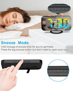 SZELAM LED RGB Digital Alarm Clock, - Image 6