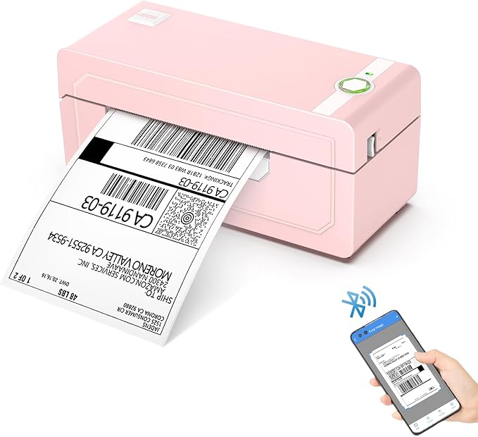 JADENS Bluetooth Thermal Label Printer 4x6, Compatible by JADENS