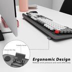 Wireless Keyboard and Mouse, KOOTOP Cute Keyboard and Mouse, 2.4G Wireless - Image 9