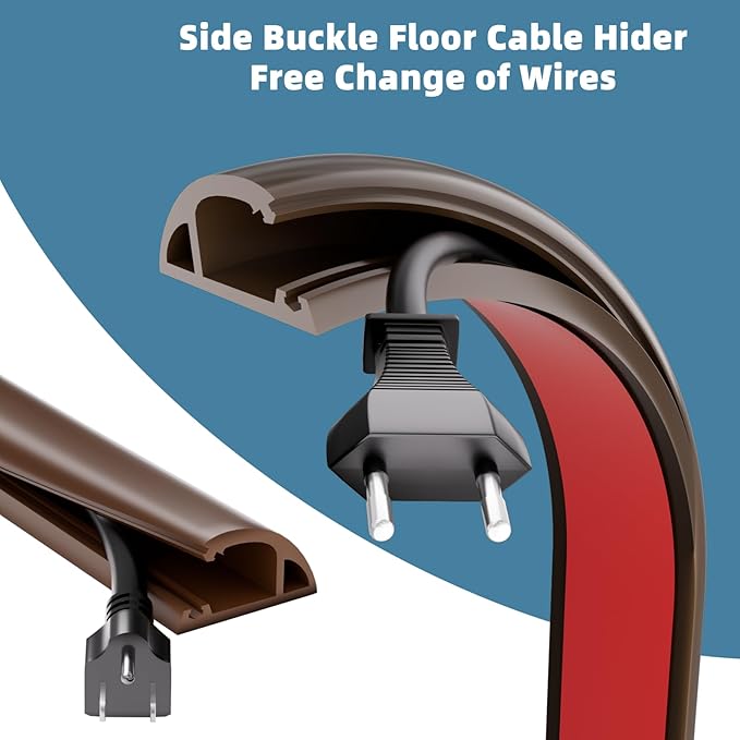 4ft Side Buckle Floor Cord Cover - Image 3