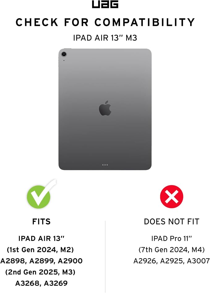 URBAN ARMOR GEAR UAG Designed for iPad Air 13" Case M3 A3268 A3269 - Image 2