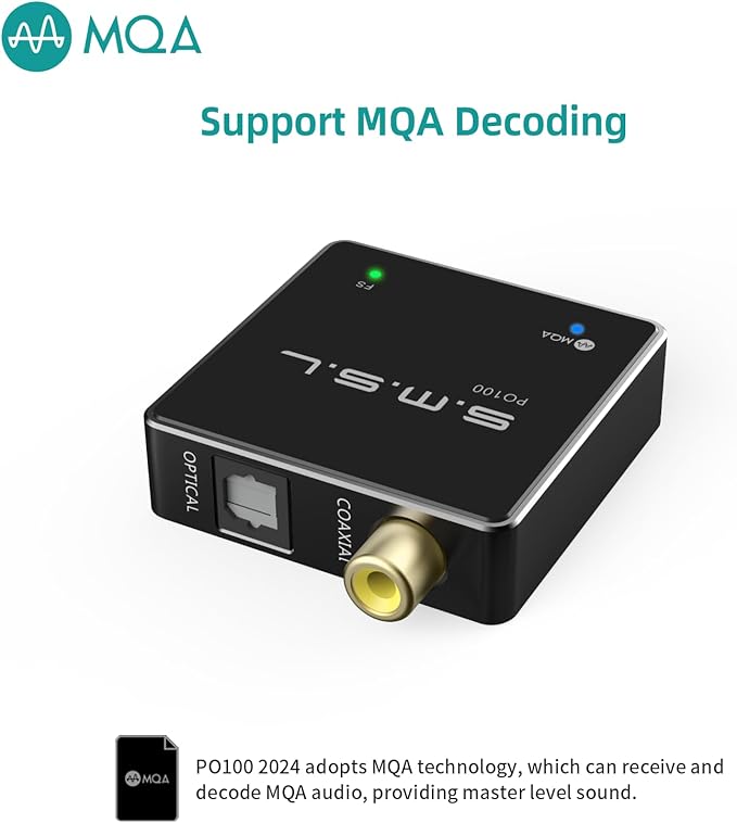 SMSL PO100 2024 XU316 Digital to Analog Audio Converter, MQA Decoding USB to - Image 2