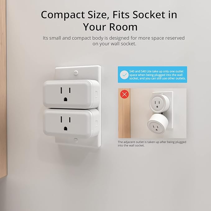 SONOFF S40 Lite 15A WiFi Smart Plug ETL Certified, Smart Socket Outlet Timer - Image 4