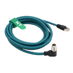 M12 8 Pin X-Coding Right Angle to RJ45 Ethernet Cable - Image 4