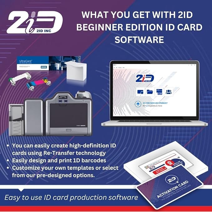 2ID Fargo HDP5000e Dual-Sided ID Card Printer 096640 | High-Definition and - Image 8