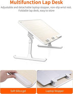 Laptop Desk for Bed, SAIJI Lap Desks Bed Trays for Eating Writing, Adjustable - Image 4