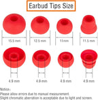 Silicone Earbud Replacement Tips Earbuds Eargels Earpads Compatible - Image 2