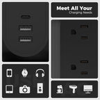 TESSAN Surge Protector Power Strip Tower - Image 7