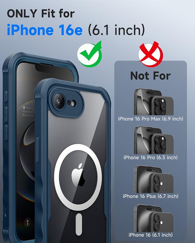 seacosmo for iPhone 16e Case, Full Body Bumper - Image 3