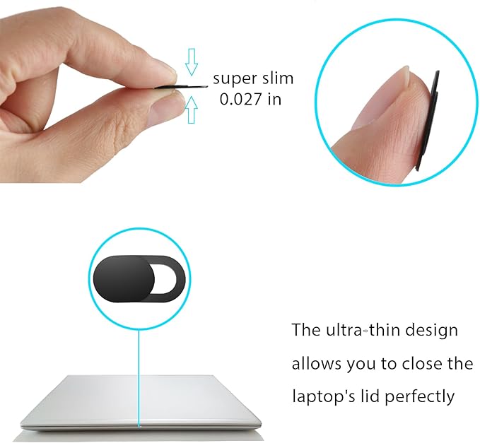 Laptop Camera Cover Slide, Camera Cover Slide, 8 Pack Ultra Thin Webcam Cover - Image 3