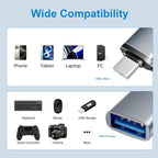 USBC to USB Adapter 6 Pack, USB C to A Adapter, USBC Male to USBA Female - Image 3