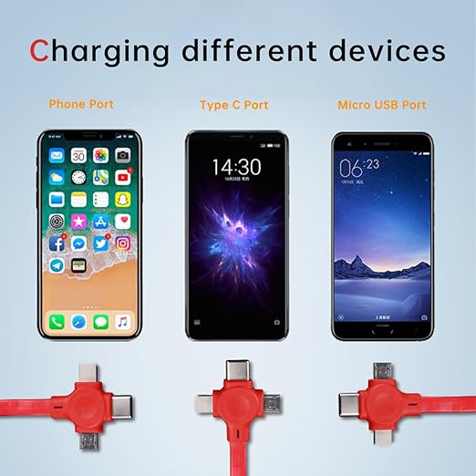 2 Pcs 3 in 1 Retractable Multi Chargers Cable - Image 2
