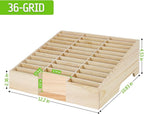 Wooden 36-Grid Cell Phones Storage Box Desktop Mobile Phone Holder Organizer - Image 6